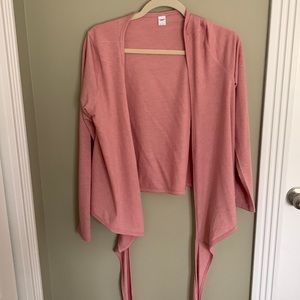 Old navy active yoga wrap top, pink, never worn